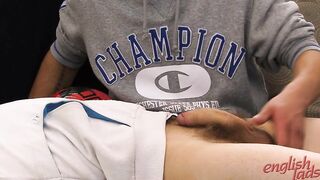 Str8 hunk David's Spank, Suck & Finger!