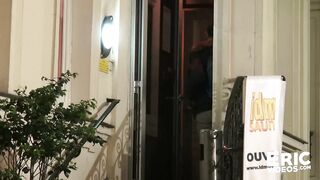 A cumdump gets filled up